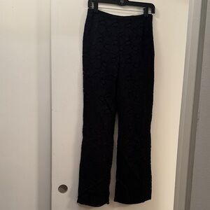Elegant Black Lace Women's Pants